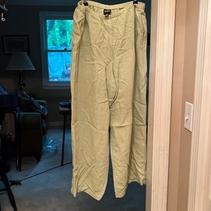 Light olive green pants, Eileen Fisher